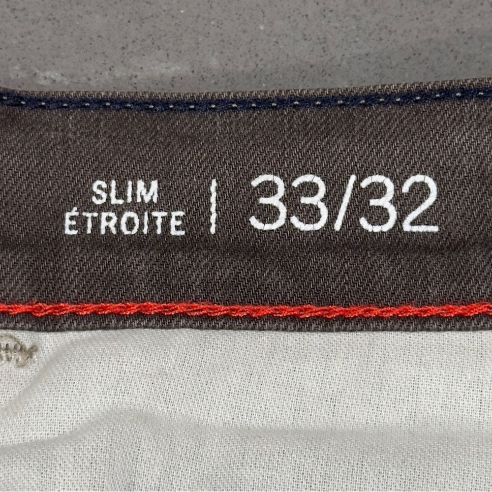 TOMMY HILFIGER Slim Straight-Leg Denim Jeans Size 33/32(35 3/4 length) Brown - Picture 8 of 13